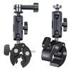 TELESIN Rotating Claw Clamp Mount for Cycling and Double Ball Head with Clip Mount for Action Camera Gripper Compatible with GoPro Hero Insta360 DJI