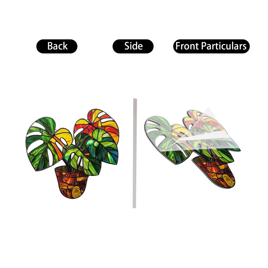 Светопрозрачные подвесные украшения - Пластиковые 2D плоские украшения - Односторонние 3,9-дюймовые рождественские украшения для стен и дверей