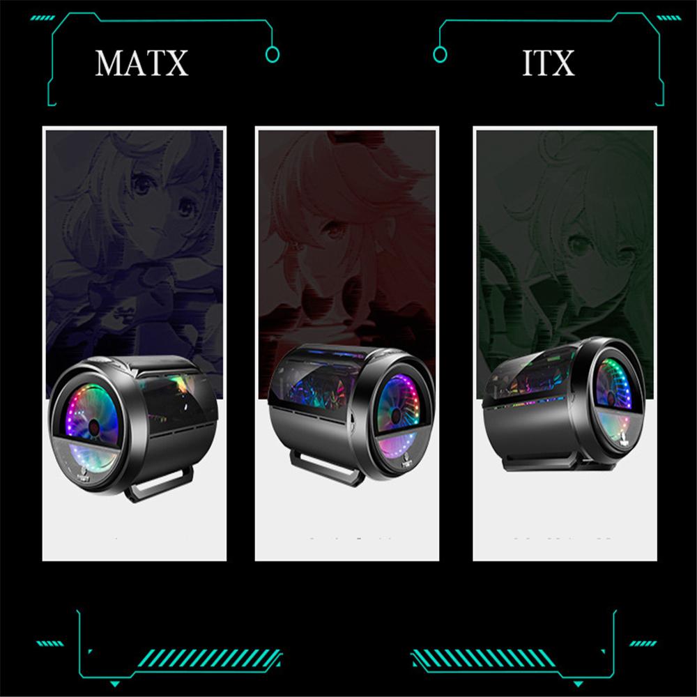 Mini USB 3.0/2.0 Корпус для настольного ПК Космическая капсула Дизайн Корпус игрового компьютера ATX Тип MATX Материнская плата Вертикальная графика