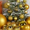 Pearlescent Christmas Ball Plastic Holiday Decorations Durable Xmas Baubles  Shopping Mall