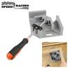 Adjustable Swing Jaw Right Angle Clamp Tool Single Handle 90° Corner Clamp For Furniture Woodworking Photo Frame Vise Holder