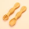 2Pcs Baby Feeding Spoons Dual Head Silicone Weaning Spoon for Infants Training Spoon BPA-Free Toddler Utensils
