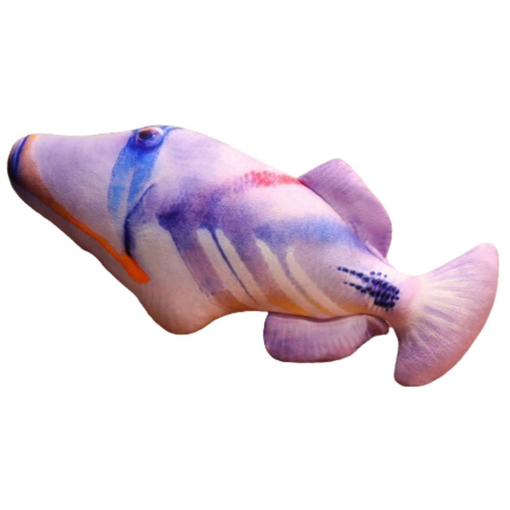 Cartoon Simulated Sea Fish Pillow Hugging Pillows Fish Anime Pillow Dolls Toy for Little Kids