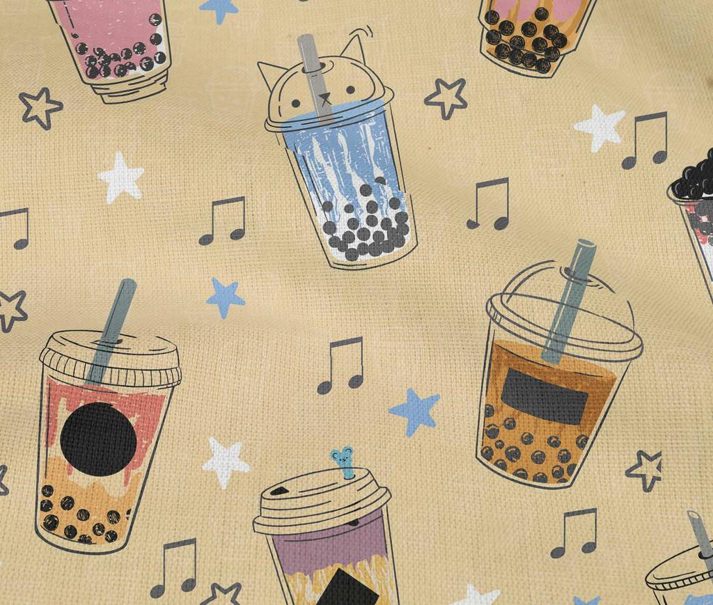 oneOone Хлопчатобумажная гибкая темно-бежевая ткань, материал для шитья мороженого, ткань с принтом в ярдах, 40 дюймов