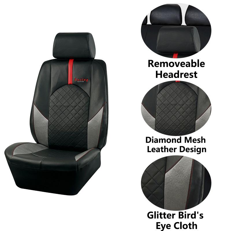 4/9 шт. аксессуары для интерьера полный комплект черные чехлы на сиденья автомобиля защитные чехлы на сиденья автомобиля ПВХ кожа универсальные автомобильные чехлы на сиденья автомобиля