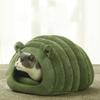 New Warm Cat Litter Japanese Pet Dog Litter Autumn and Winter Cat Bed Semi-enclosed Pet Litter Pet Supplies