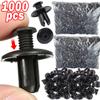 1000pcs 8mm Hole Door Rivet Plastic Clip Fasteners Black Car Lined Cover Barbs Rivet Auto Fasteners Retainer Push Pin Clips Tool