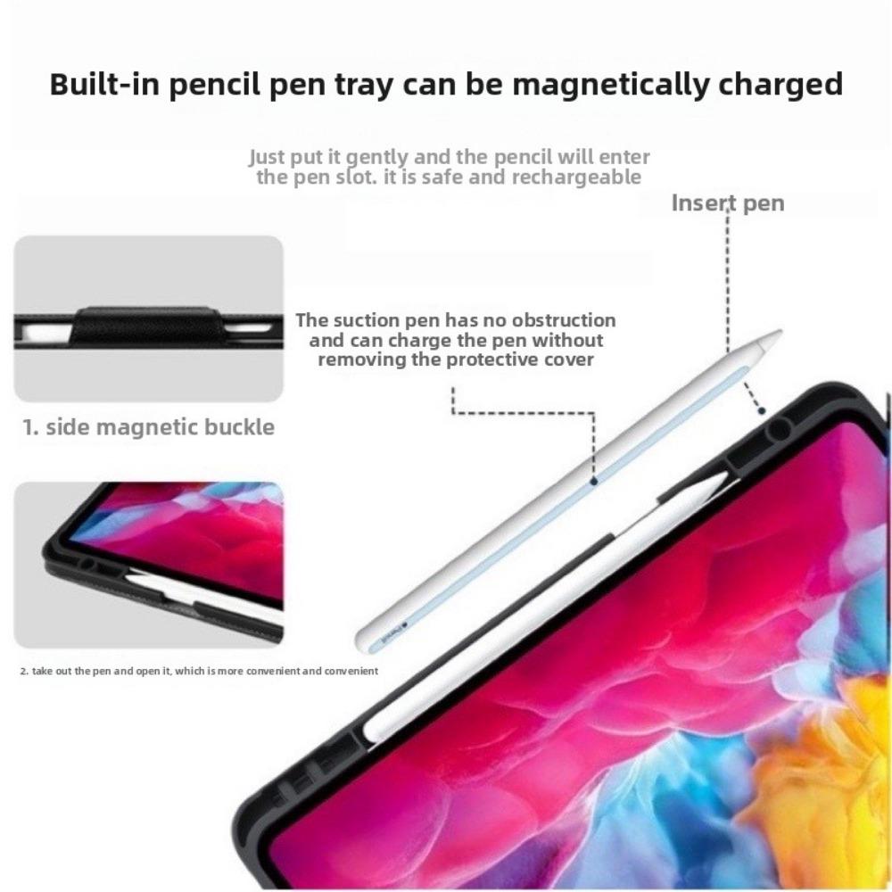 Премиальный кожаный чехол для iPad 9.7-12.9 дюймов в винтажном стиле со слотом для карандаша, защитная крышка с сотовой структурой для планшета