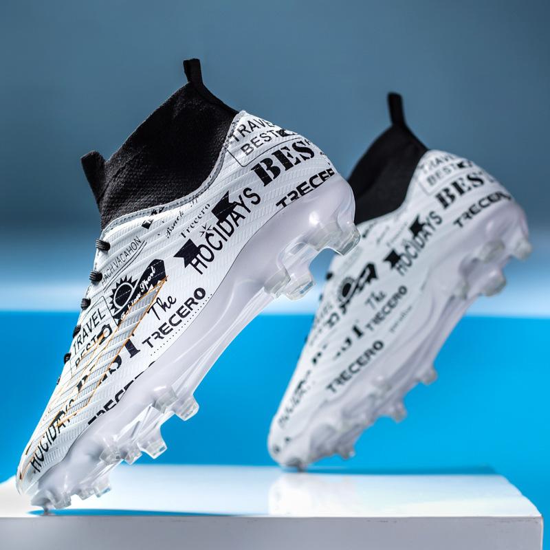 2024 новые высокие футбольные бутсы для мальчиков и подростков, для студентов, длинные ногти, сломанные ногти, обувь для тренировок и соревнований