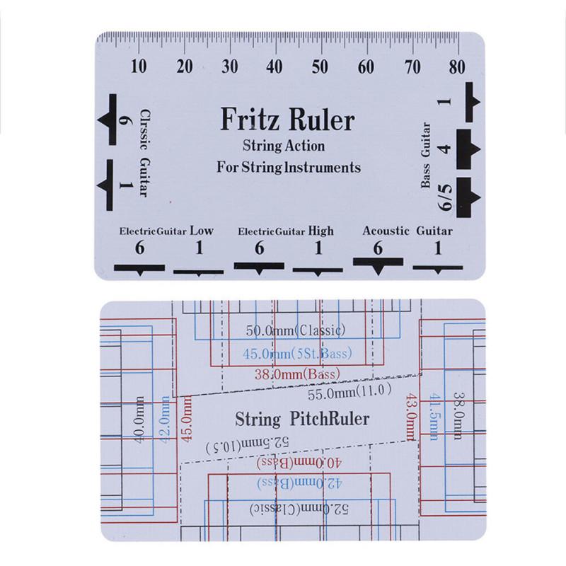 Линейка высоты струн гитары Портативный DIY измерительный инструмент для классических акустических электрогитар