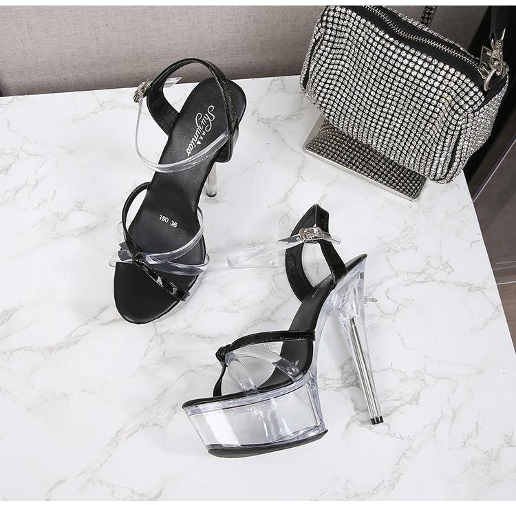 190 серия, очень высокие каблуки 14,5 см, платформа 4,5 см, пикантные женские босоножки на очень высоком каблуке-шпильке LFD