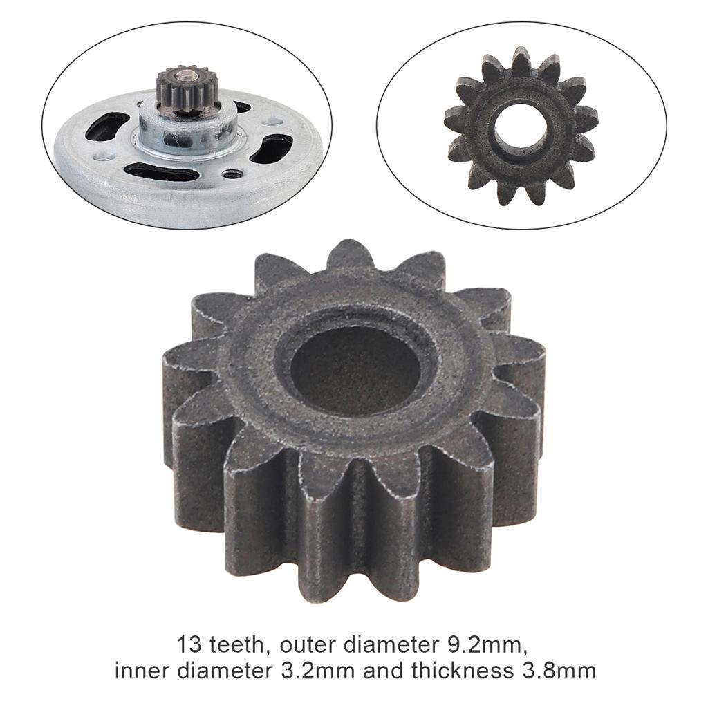 13 Teeth 9.2mm Diameter Replaceable Motor Gear for RS550 10.8V / 12V / 14.4V / 16.8V / 18V / 21V DC Motor Easy Installation
