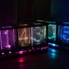 Имитация полноцветного RGB светящегося трубчатого clock LED музыкального спектра DIY наборы Декорация Подарок Ночник Освещение атмосферы