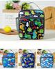 2023 New Dino Cloud Kids Lunch Bag Set Portable Polyester Refrigerated Lunch Box Ice Bag Children's Lunch Bag Fun Cartoon