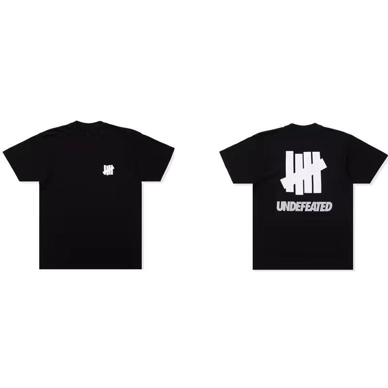 Undefeated Double-sided Print T-shirt, Short-sleeved T-shirt for Men and Women, Men's Clothing, Harajuku Streetwear
