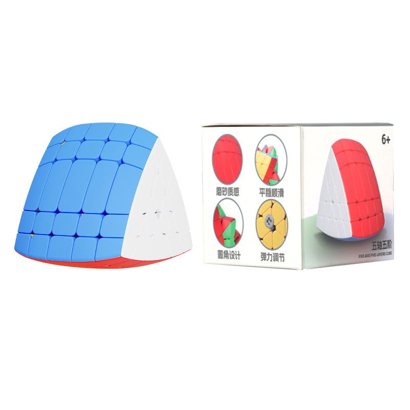 Five Axis 2 3 4 5 Layers Cube Magic Speed Cube Fidget Toys Five Axis 5-layer Pentahedron Cubo Magico Puzzle