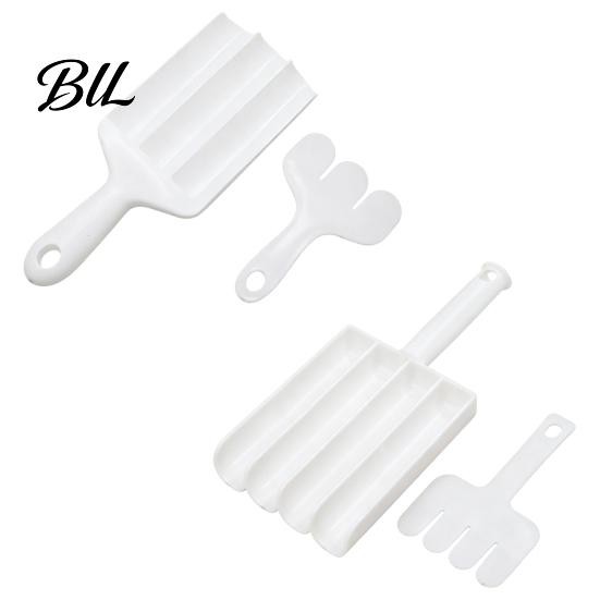 Kitchenware for Hot Pot Meatball Maker Tool with Pusher, 3/4 Compartments Design, Food Grade PP Cooking Gadgets Soup Non Stick Spoon, Nonstick