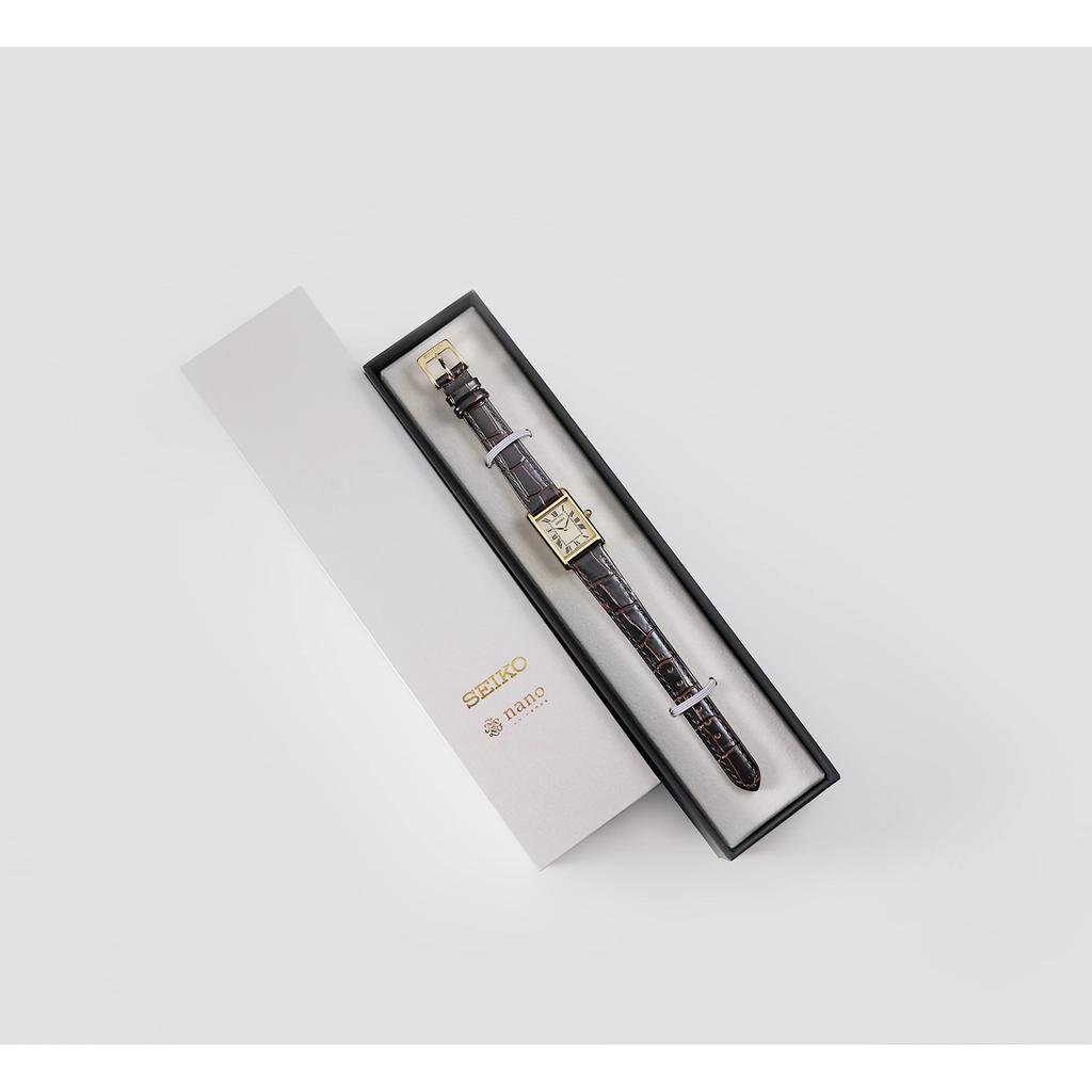 [Seiko Watch] Wristwatch Seiko Selection X Nano Universe Collaboration Ladies Vintage Style Light Brown SSEH006