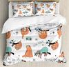 Sloth Bedding Collection For Bedroom Bed Home Cartoon Mammal On Tropical Jungle With Green Banana Duvet Cover Quilt Cover Pillowcase