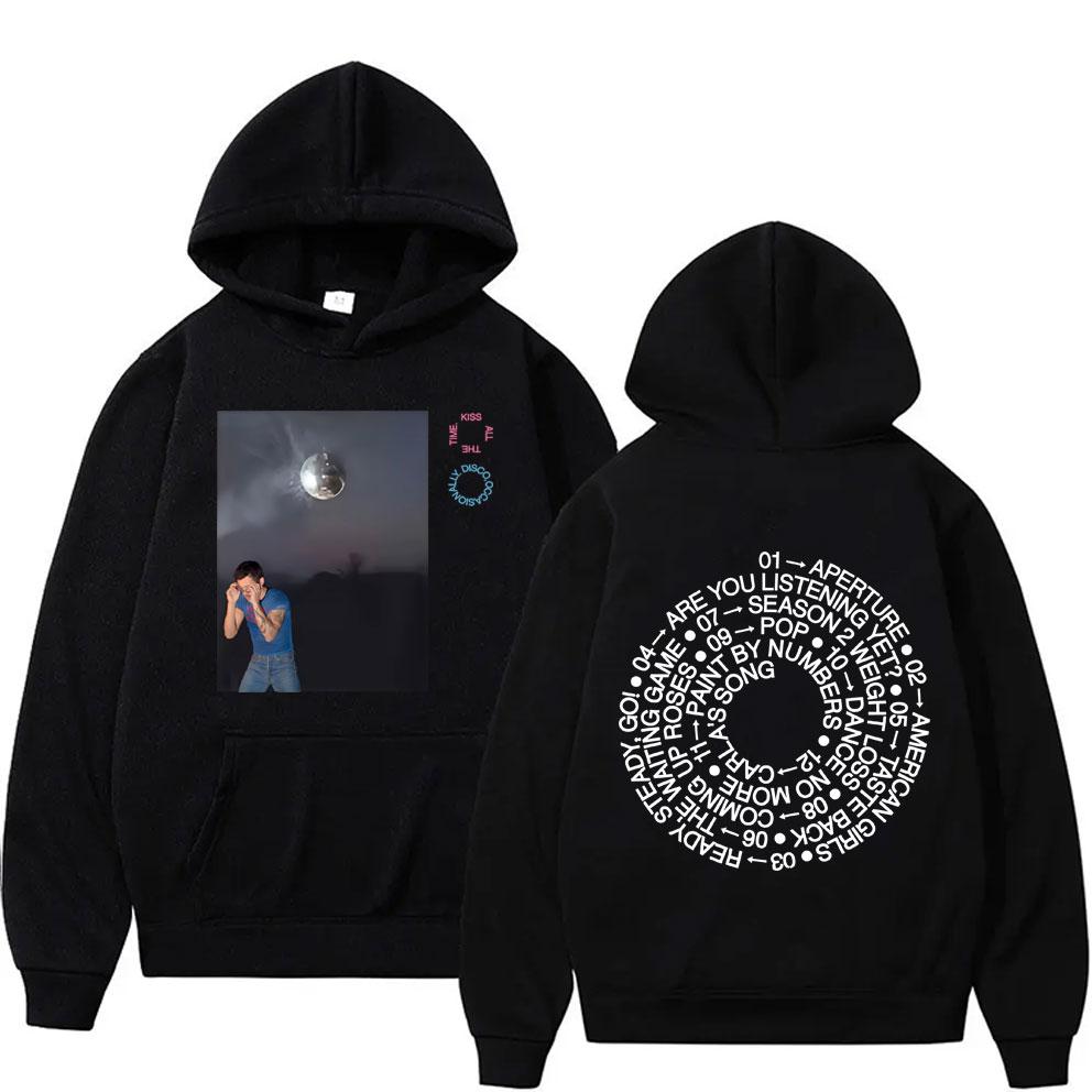 Kiss All The Time Disco Occasionally Album Graphic Hoodie Unisex Hip Hop Fashion Pop Music Sweatshirt Oversized Streetwear