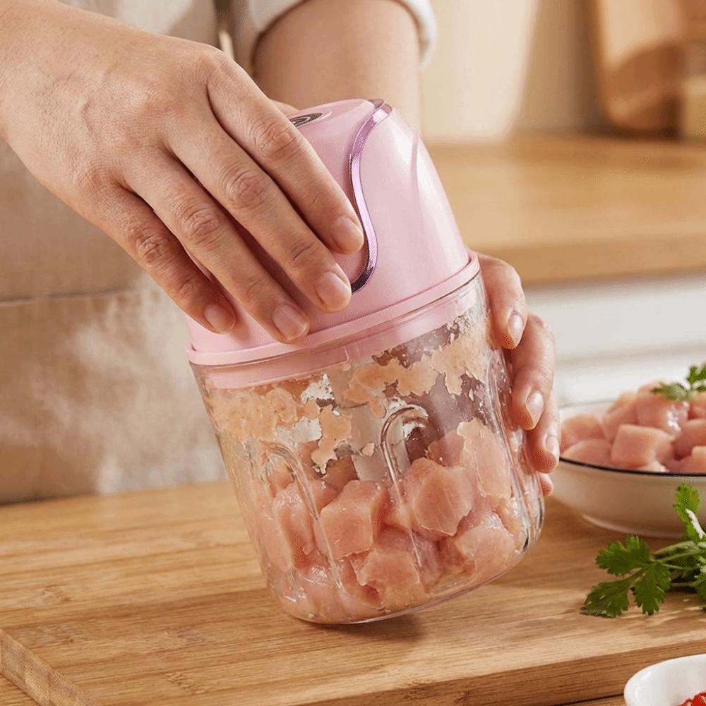 350ml Baby Food Processor Wireless Vegetable Grinder Multifunctional Mini Meat Grinder Camping