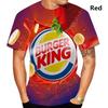 2025Лето Burger King Мужская Женская Новая Мода 3D Печать Футболка Повседневная Крутая С Коротким Рукавом Печатные Рубашки Для Мужчин Футболки Топы