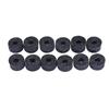 12pcs Cymbal Felts Hi Hat Clutch Felt Drum Set Cymbal Stand Felt Washer Small Size Gray