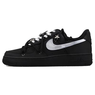 Air Force 1 Black Warrior Coverage Низкие Скейтбордические Кроссовки Мужские Матовый Черный Серебристый CW2288-001(КомандаJ-)