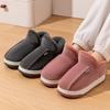 Bag Heel Cotton Slippers Women's New Home Indoor Autumn and Winter Piled Thickened Warm Thick Sole Non-slip Women's Cotton Shoes