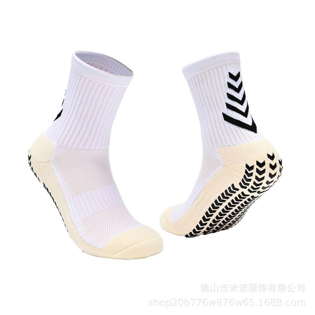 Профессиональные нескользящие футбольные носки средней длины с толстой махровой подошвой - Дышащие, амортизирующие, износостойкие для мужчин и женщин