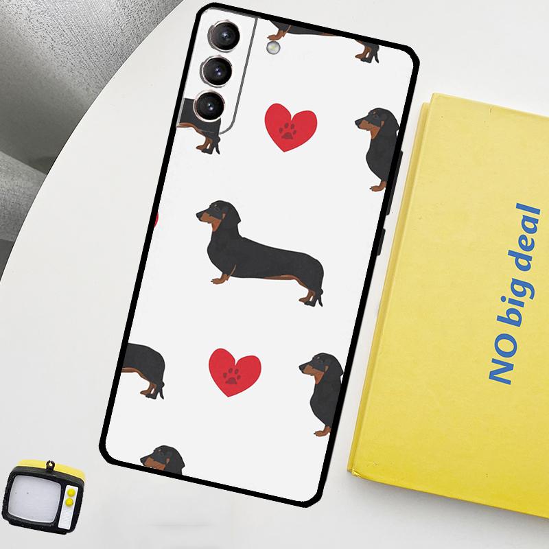 Dachshund Dog Phone Case For Samsung Galaxy S25 Ultra S20 S21 S22 S23 Plus S24 Ultra S9 S10 S25 FE Cover