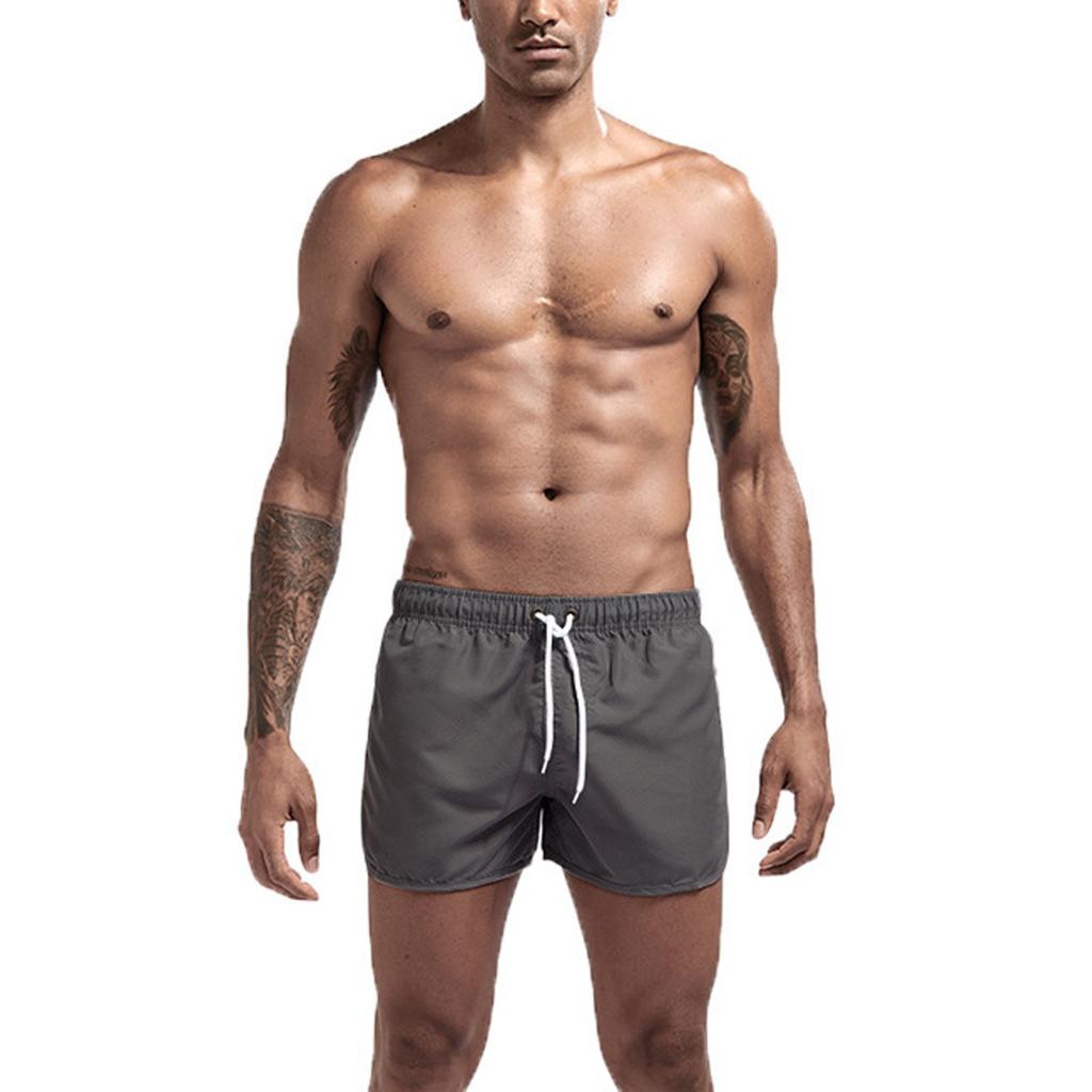 Мужские модные пляжные шорты из полиэстера, быстросохнущие разноцветные спортивные брюки
