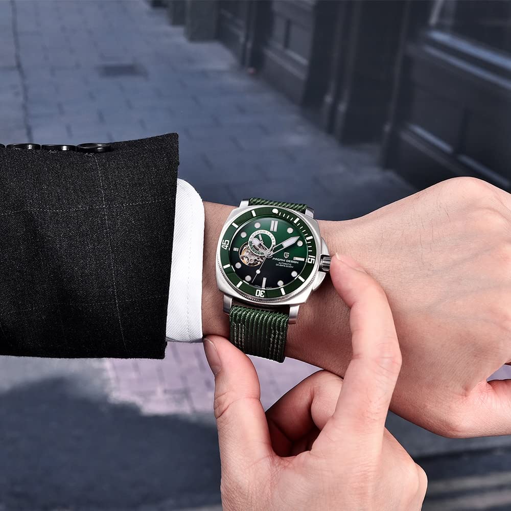 Pagani Design Сделано в Seiko NH35 Marina Militare Нержавеющая сталь Нейлон Кожа Сапфир Идеально для и Мужские часы PAGANI DESIGN, Япония, Механизм,