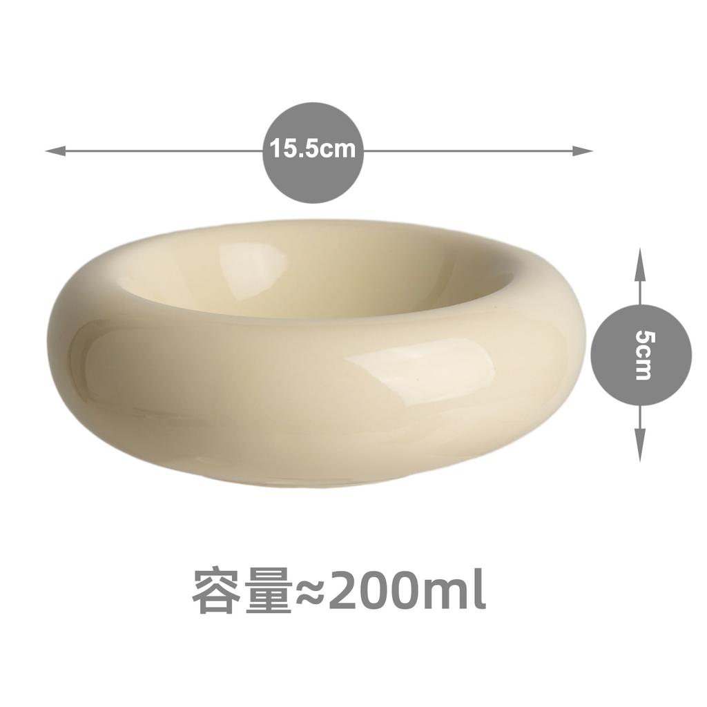 Ceramic Cat Bowl Pet Bowl Cat Bowl Donut Eater Dudu Cat Bowl Cat Food Bowl Anti-tipping Water Bowl Snack Bowl