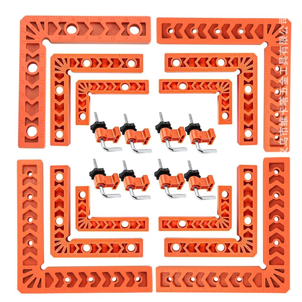 8 шт. угловых струбцин для деревообработки, 90-градусные прямоугольные струбцины для точного позиционирования и устойчивости для DIY проектов