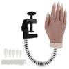 Nail Art Practice Hand Silicone Bendable Joints False Nail Tips Hand Mannequin for Nail Salon#03
