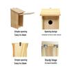 Solid Wood Hanging Bird Nest for Outdoor Garden Decoration and Winter Breeding