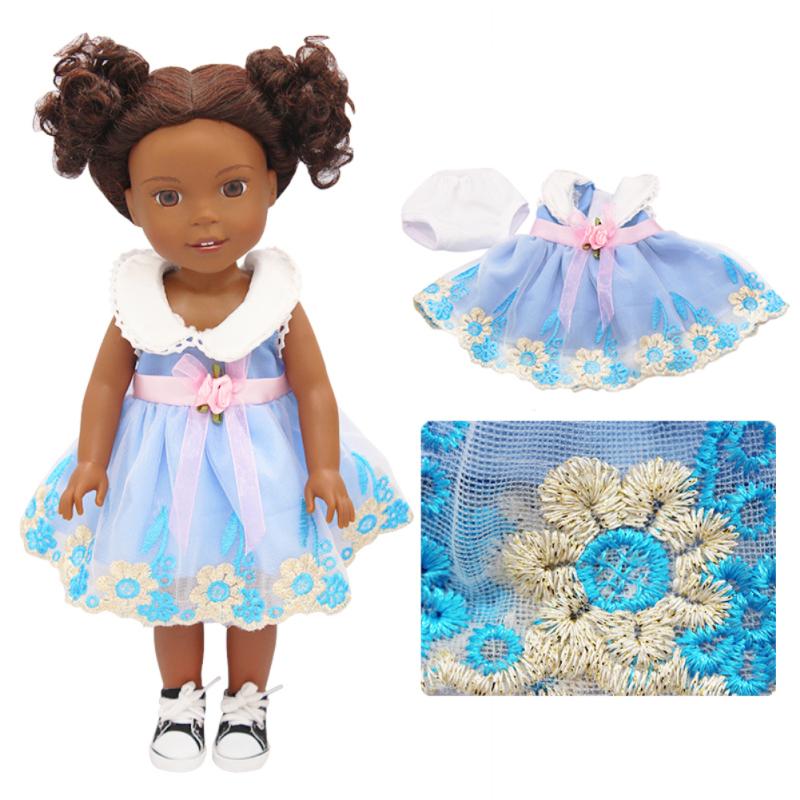 Платье-костюм для куклы-девочки ростом 14 дюймов