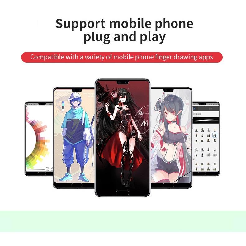 Графический планшет 8192 уровней, цифровой планшет для рисования G50 с ручкой для Android/Windows/компьютеров/мобильных графических планшетовAA