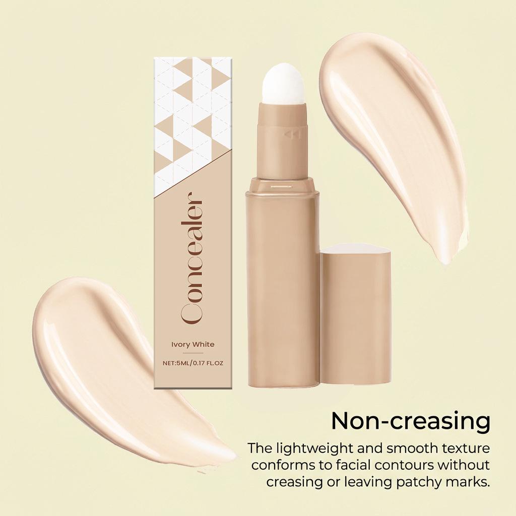 Шелковистый жидкий консилер-стик - Слоновая кость: Легко наносится, скрывает несовершенства, выравнивает текстуру, легкое, полупрозрачное тональное средство.