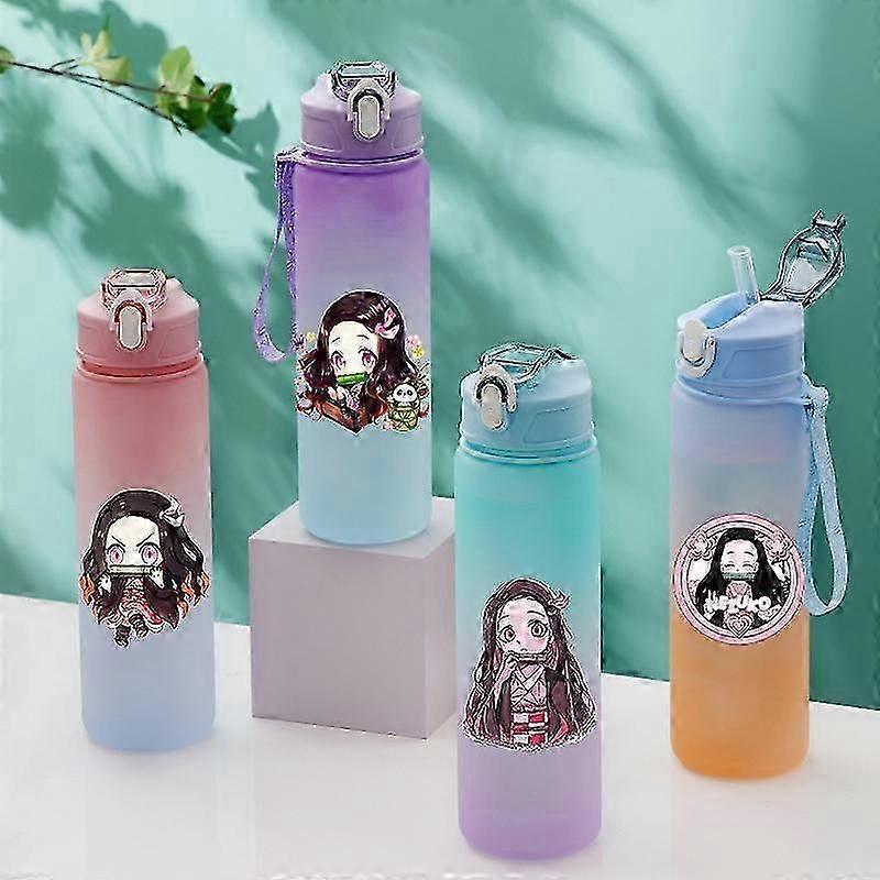 Anime Demon Slayer 750ML Water Bottle Anime Cartoon Large Capacity Drinking Cup Portable Outdoor Sports Water Cup Children Gift!ZZ45