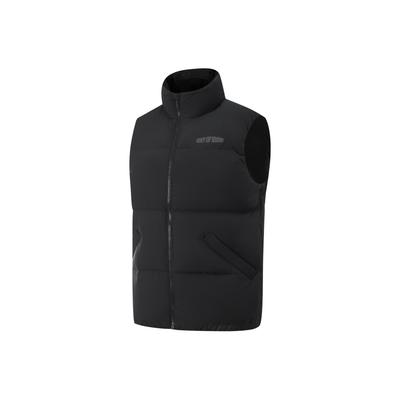 Li Ning Wade Series Ветрозащитный Водоотталкивающий Жилет Пуховик с Воротником-стойкой и Надписью Мужской жилет AMRV079-1