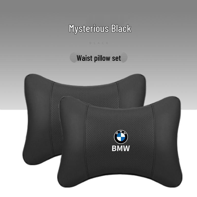 Подушка для подголовника и поясничной поддержки BMW - Подходит для X1, X3, X5 и 1/3/5/7 Серии для защиты шеи и декора салона
