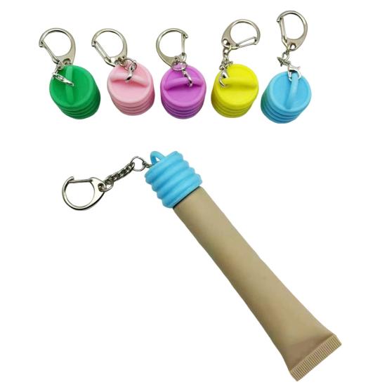 Брелок для ключей, держатель для помады, прочный брелок для кармана, рюкзака, сумки, украшение, крепление для помады