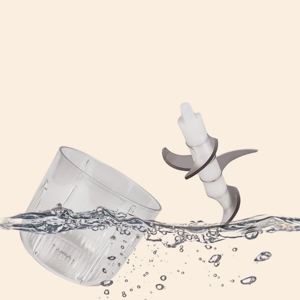 Plastic Electric Food Chopper Powerful Motor Cordless Vegetable Chopper Food Grinder Meal Prepping