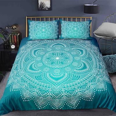 Комплект постельного белья Bohemian Mandala из 2/3 предметов, двуспальное, двуспальное, королевского размера, пододеяльник и наволочка, мягкое постельное белье