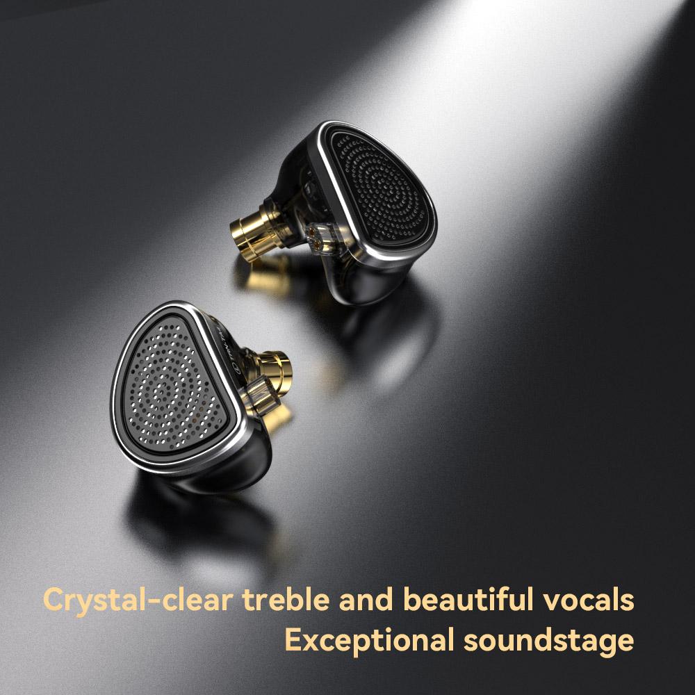 TRN-TA4 Проводная гарнитура Ear-in-line Два раунда Два железных HIFI-механизма для прослушивания Четыре железных наушника Merittates Lou's Circle