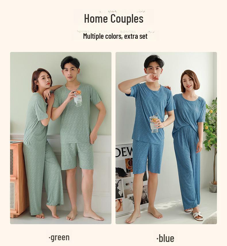 Мужской летний пижамный комплект с коротким рукавом — дышащая, легкая и стильная одежда для сна