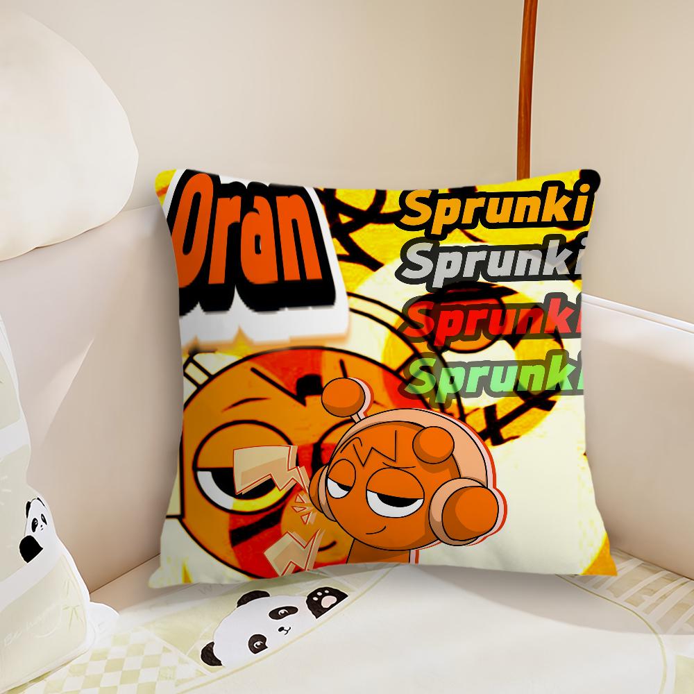 SSprunki IIncredibox cushion cover Pillow Case Plush Fabric Soft Double Sided Print Sofa Cushion Cover Throw Pillow Covers