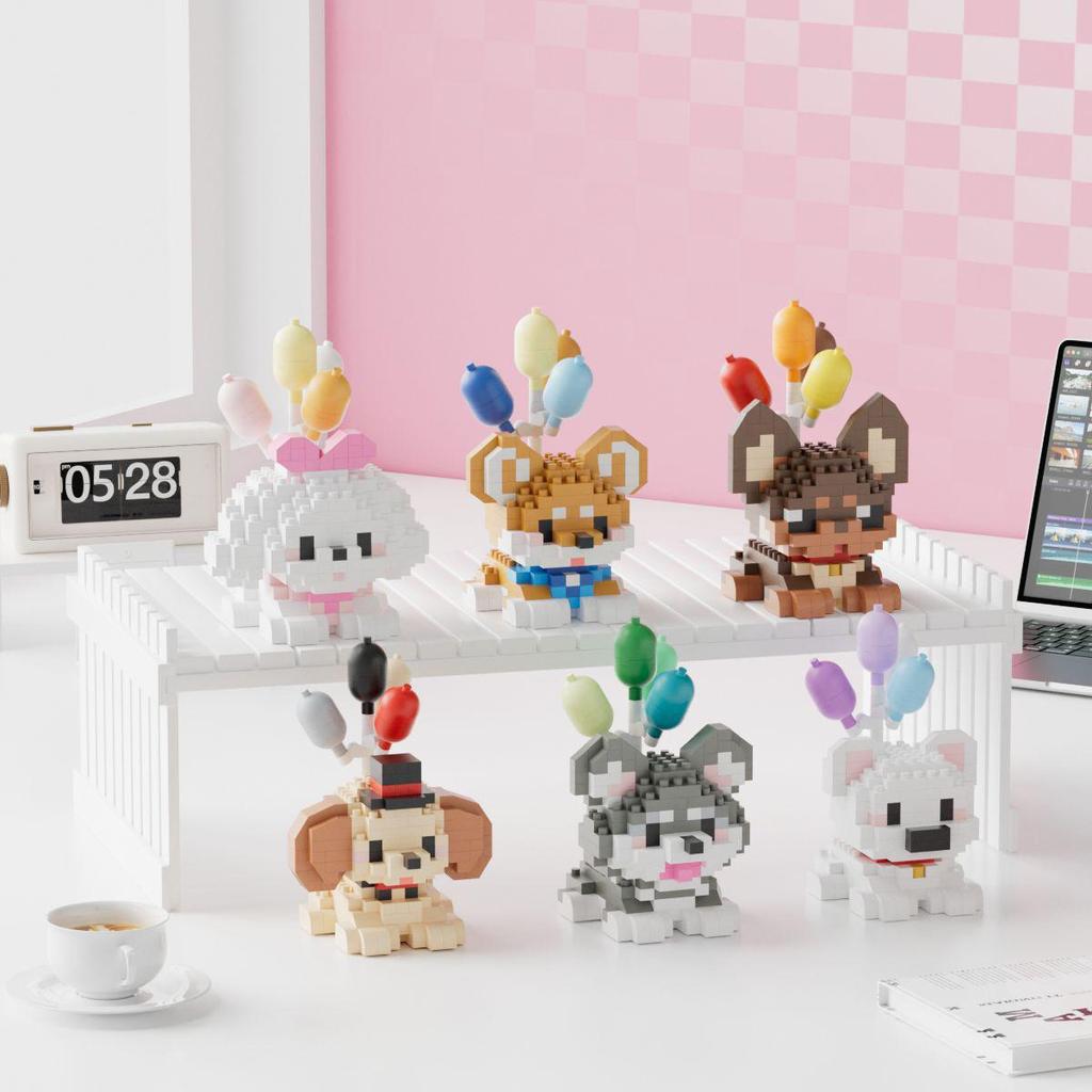 Совместимые конструкторы LEGO Животные: Набор Хаски и рыжий кот - Развивающая игрушка в подарок для мальчиков и девочек